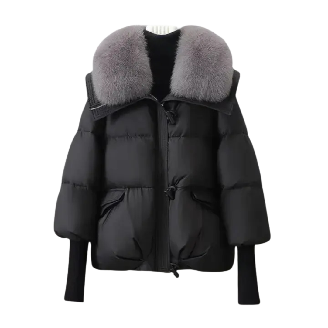 Wear A Vibe™ | CHRISTINA – Luxurious Fur Collar Winter Jacket