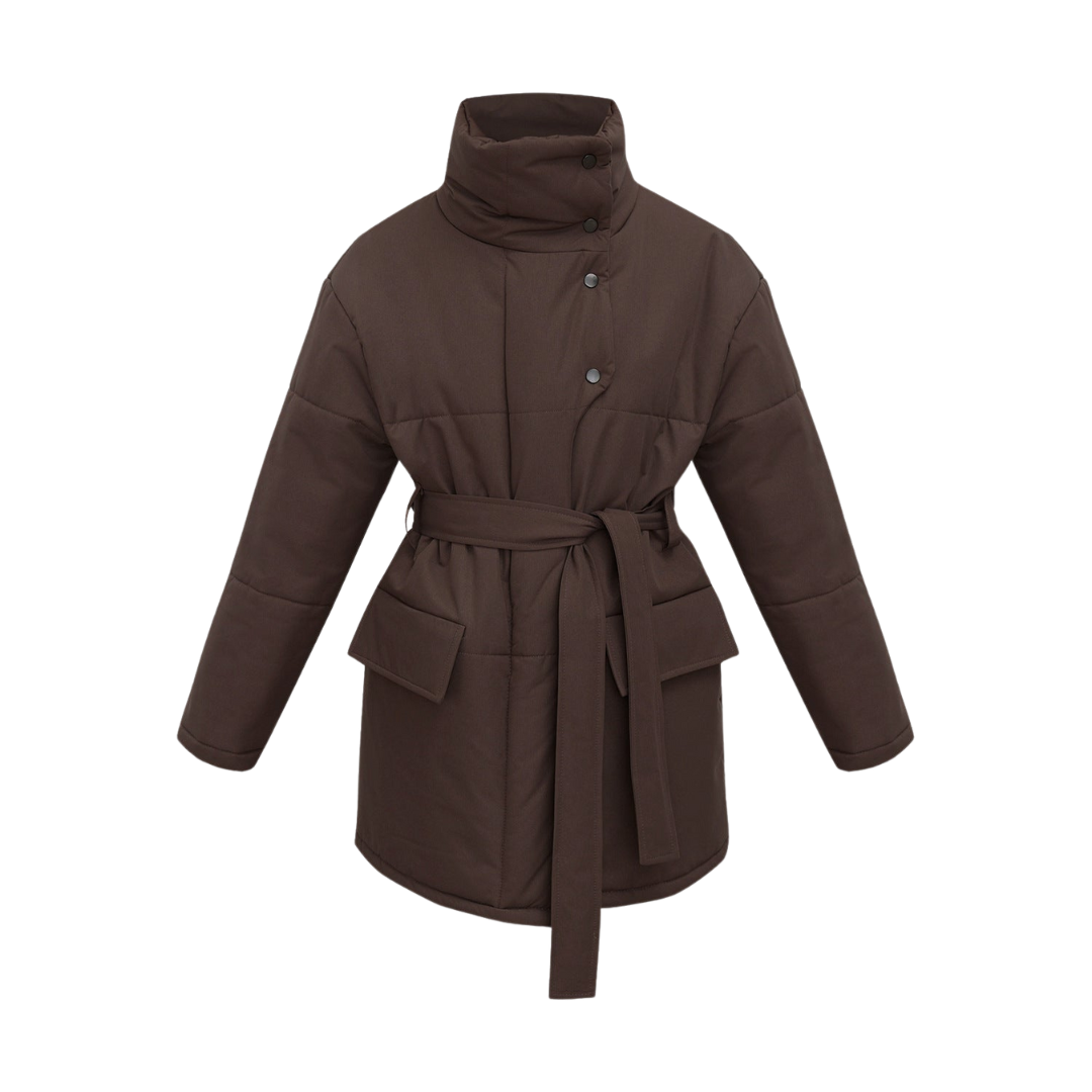 Wear A Vibe™ | Belted High-Neck Winter Coat