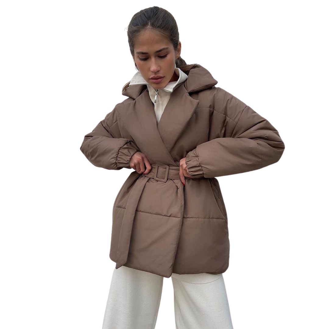 Wear A Vibe™ | Belted Puffer Jacket