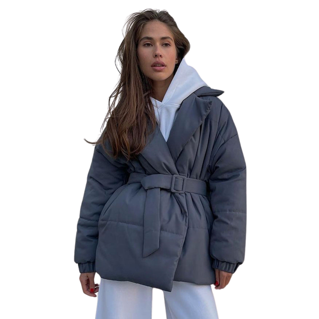 Wear A Vibe™ | Belted Puffer Jacket