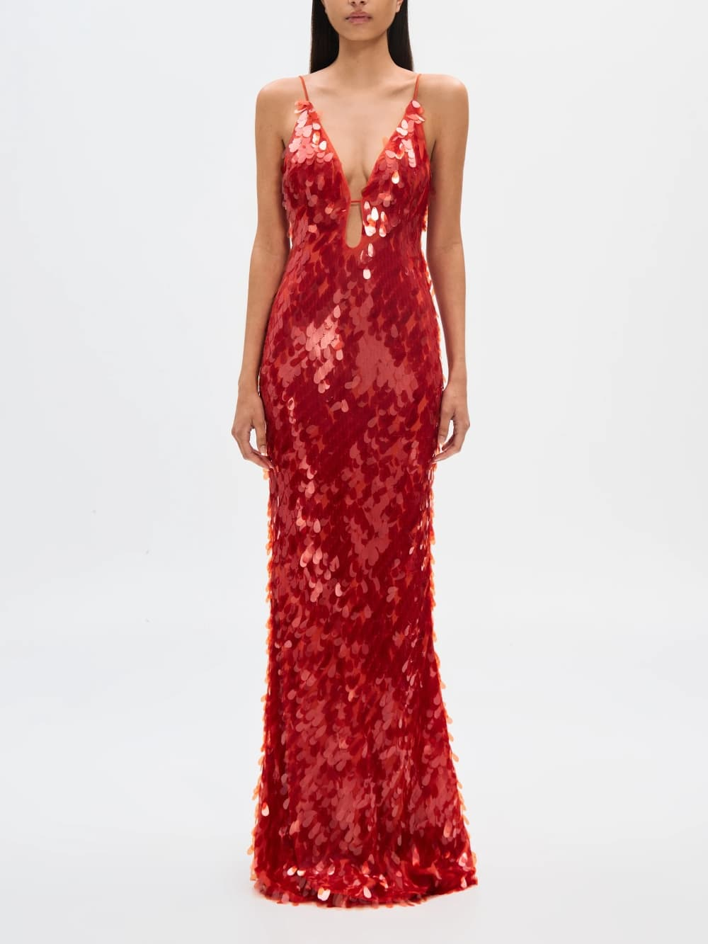 Wear A Vibe™ l The Red Sapphire Sequin Maxi Dress