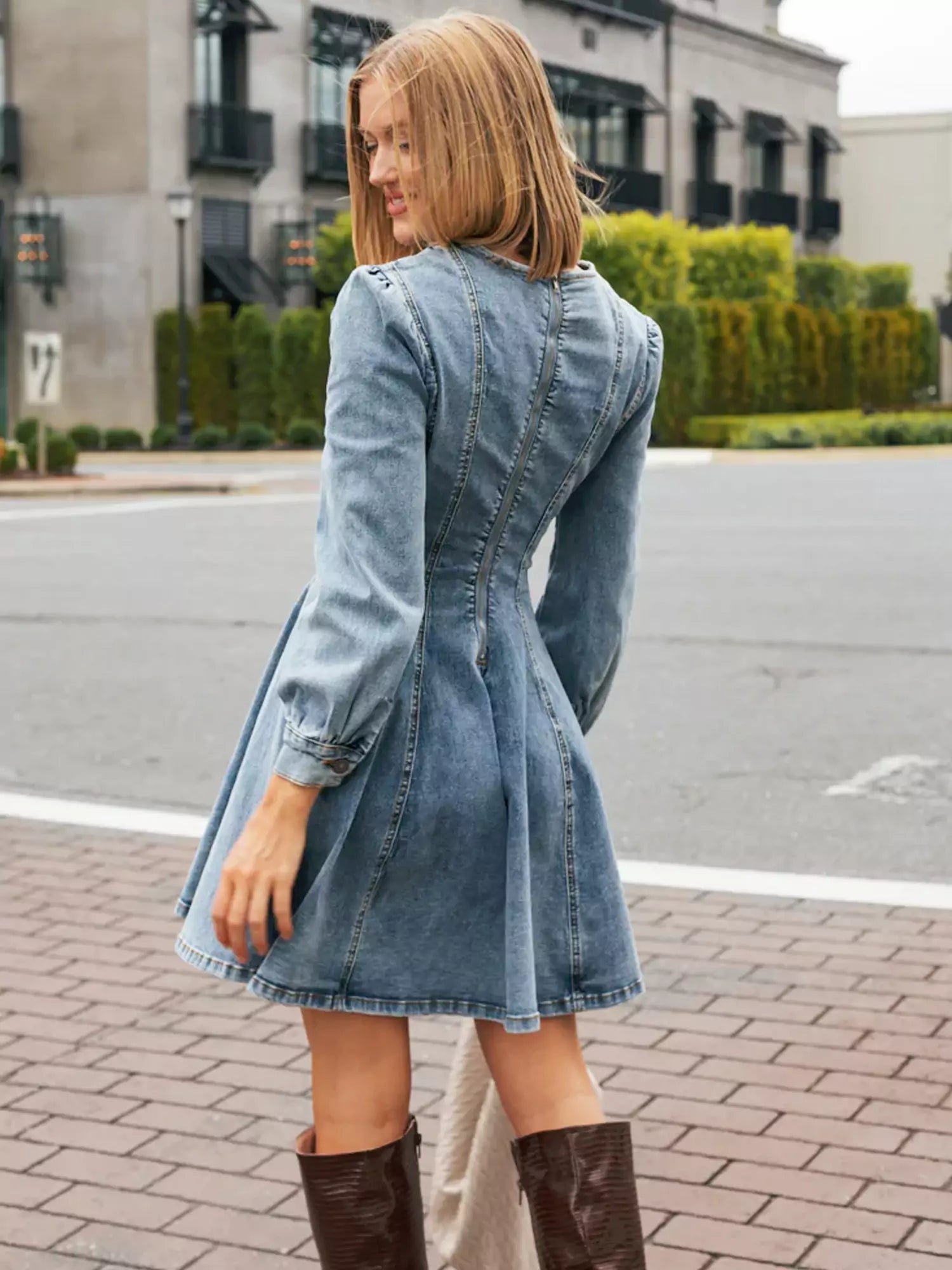 Wear A Vibe™ | Denim Darling Mini Dress