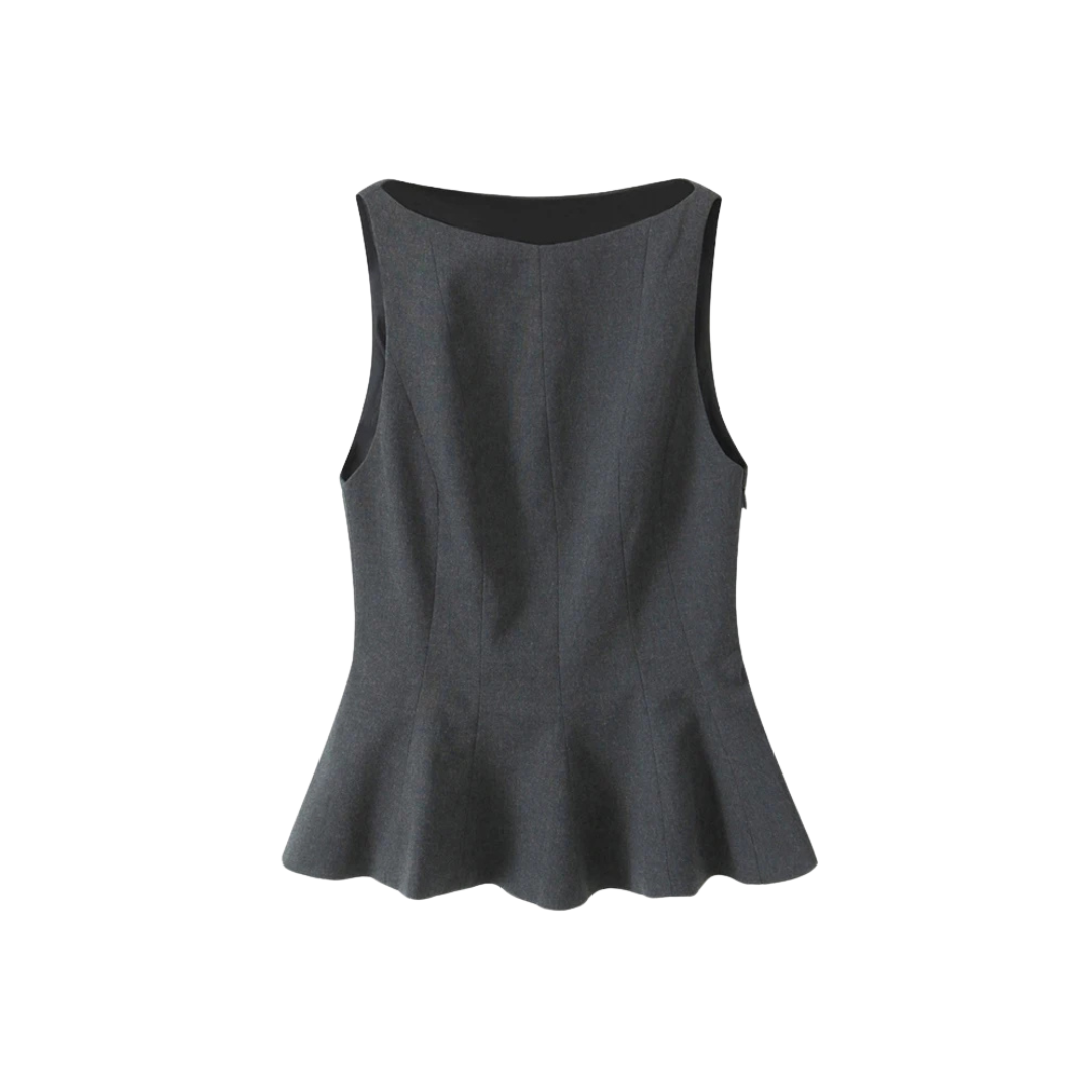 Wear A Vibe™ l The Celeste Peplum Vest