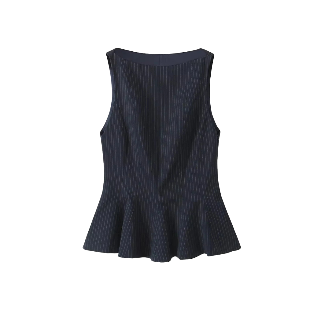 Wear A Vibe™ l The Celeste Peplum Vest