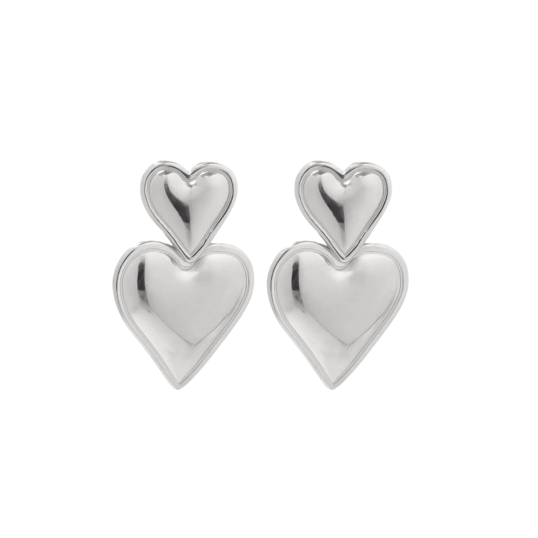 Wear A Vibe™ | 14 carat gold-plated heart earrings