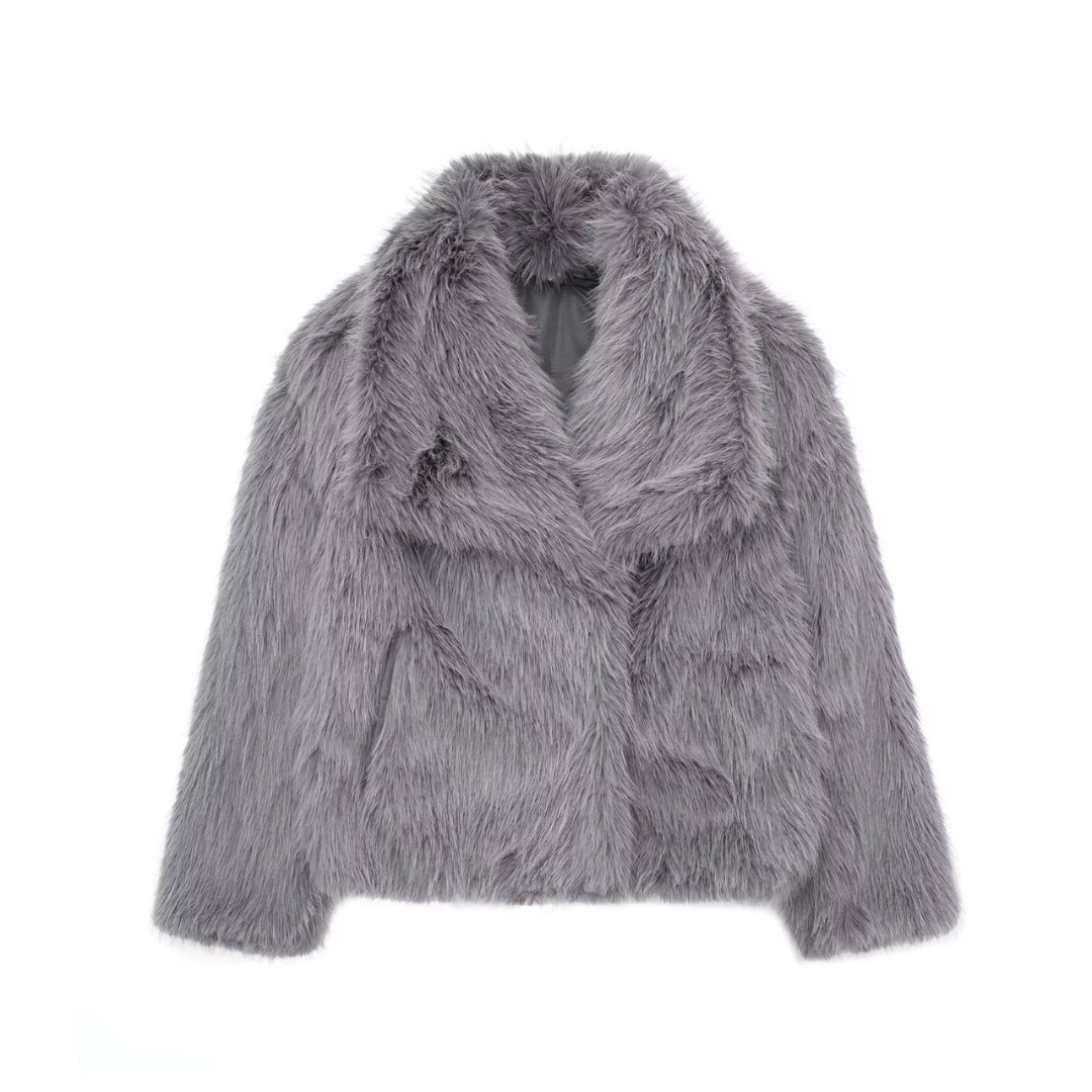 Wear A Vibe™ |  Coat with fur effect