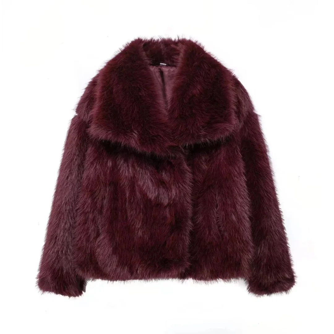 Wear A Vibe™ |  Coat with fur effect