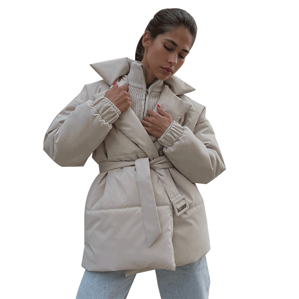 Wear A Vibe™ | Belted Puffer Jacket