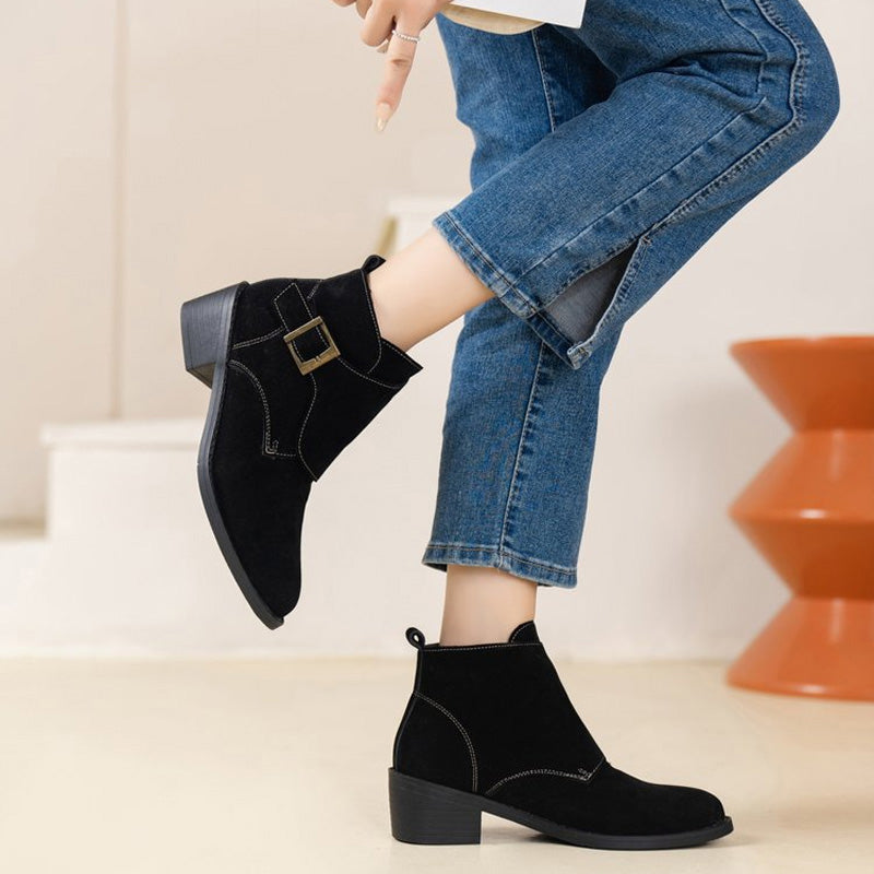 Wear A Vibe™ | Vintage Thick Heel Boots