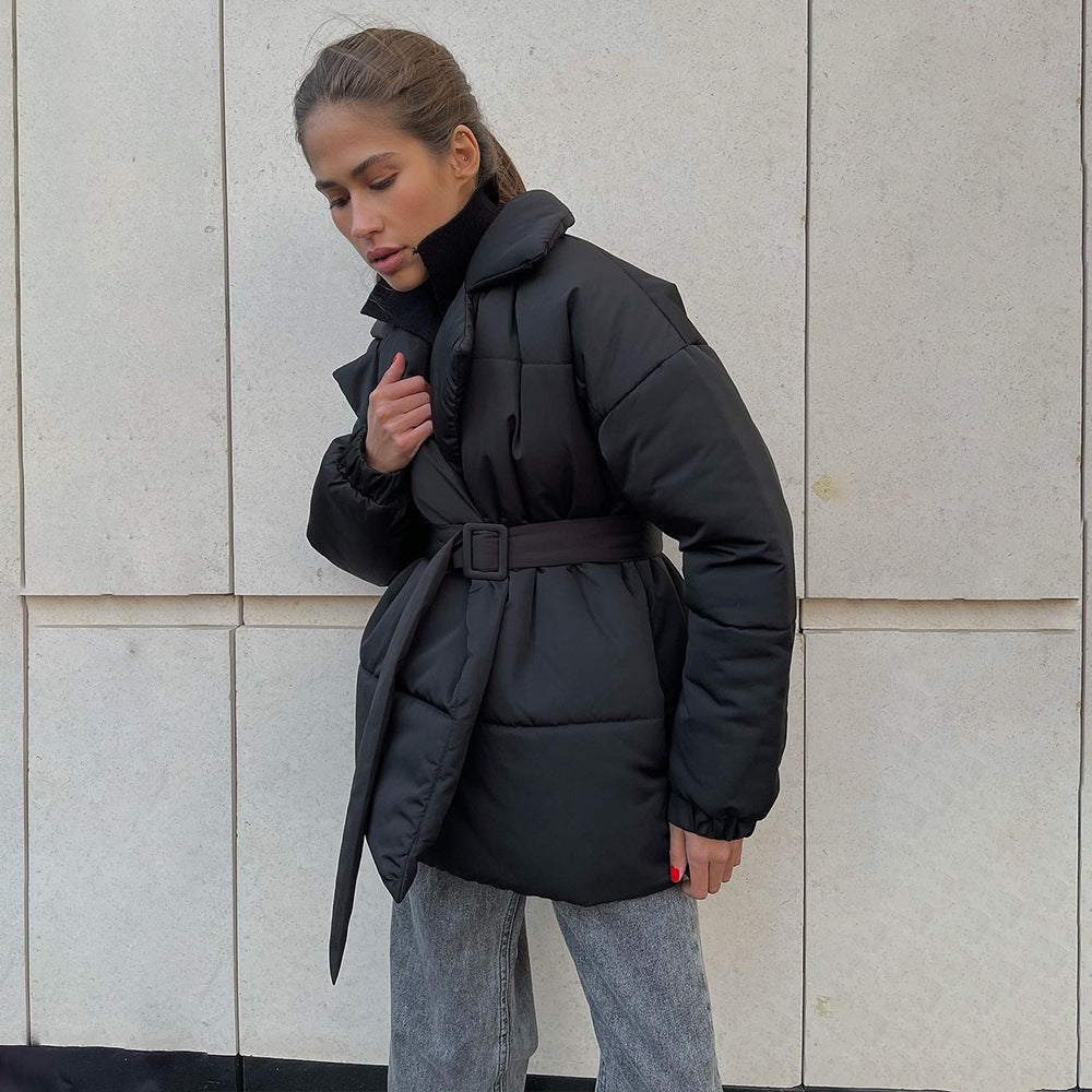 Wear A Vibe™ | Belted Puffer Jacket