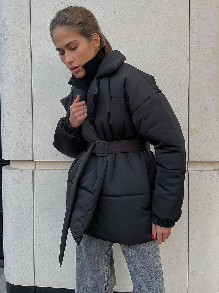 Wear A Vibe™ | Belted Puffer Jacket