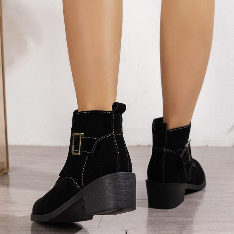 Wear A Vibe™ | Vintage Thick Heel Boots