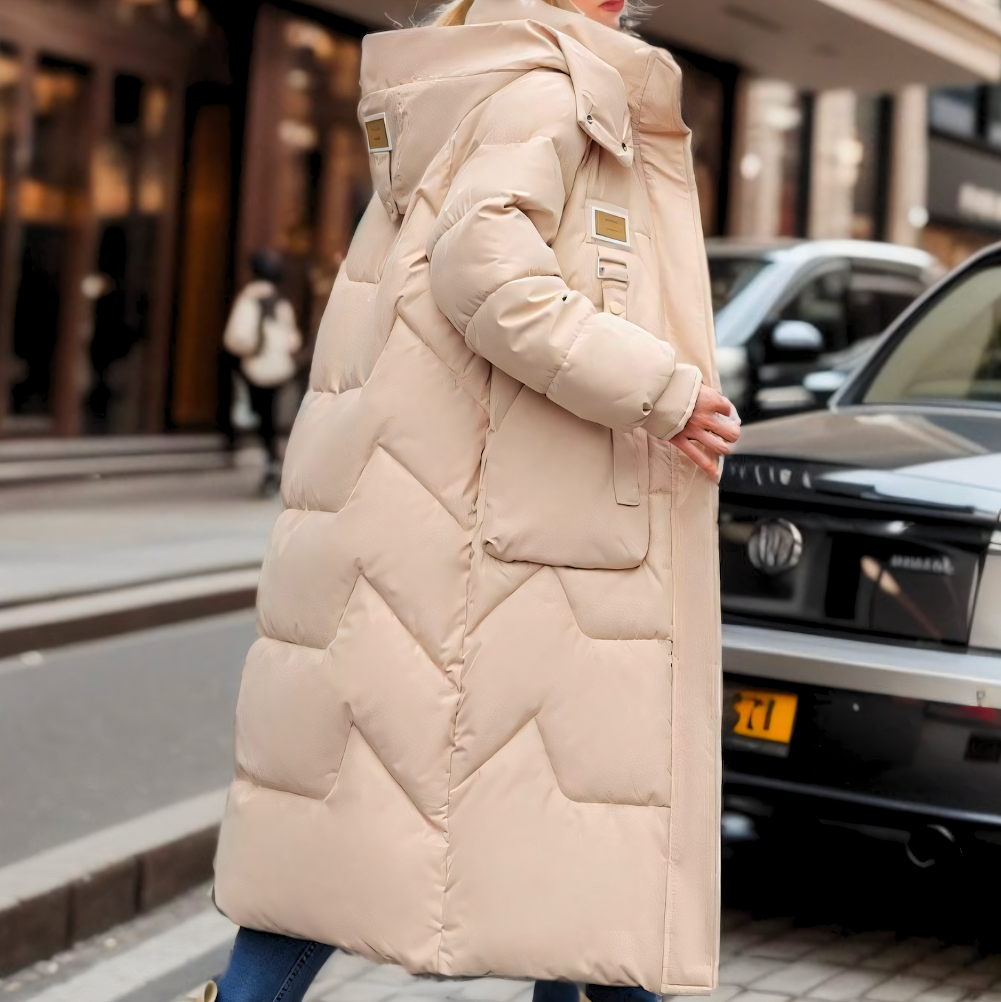 Wear A Vibe™ | Women's Stylish Long Waterproof Puffer Jacket