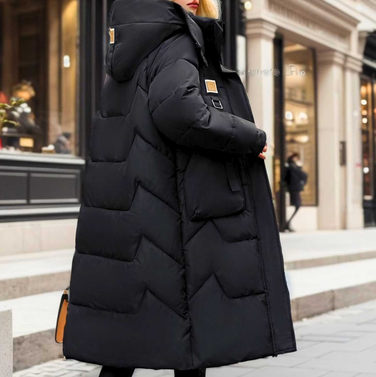 Wear A Vibe™ | Women's Stylish Long Waterproof Puffer Jacket