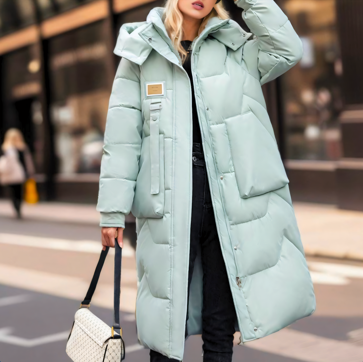 Wear A Vibe™ | Women's Stylish Long Waterproof Puffer Jacket