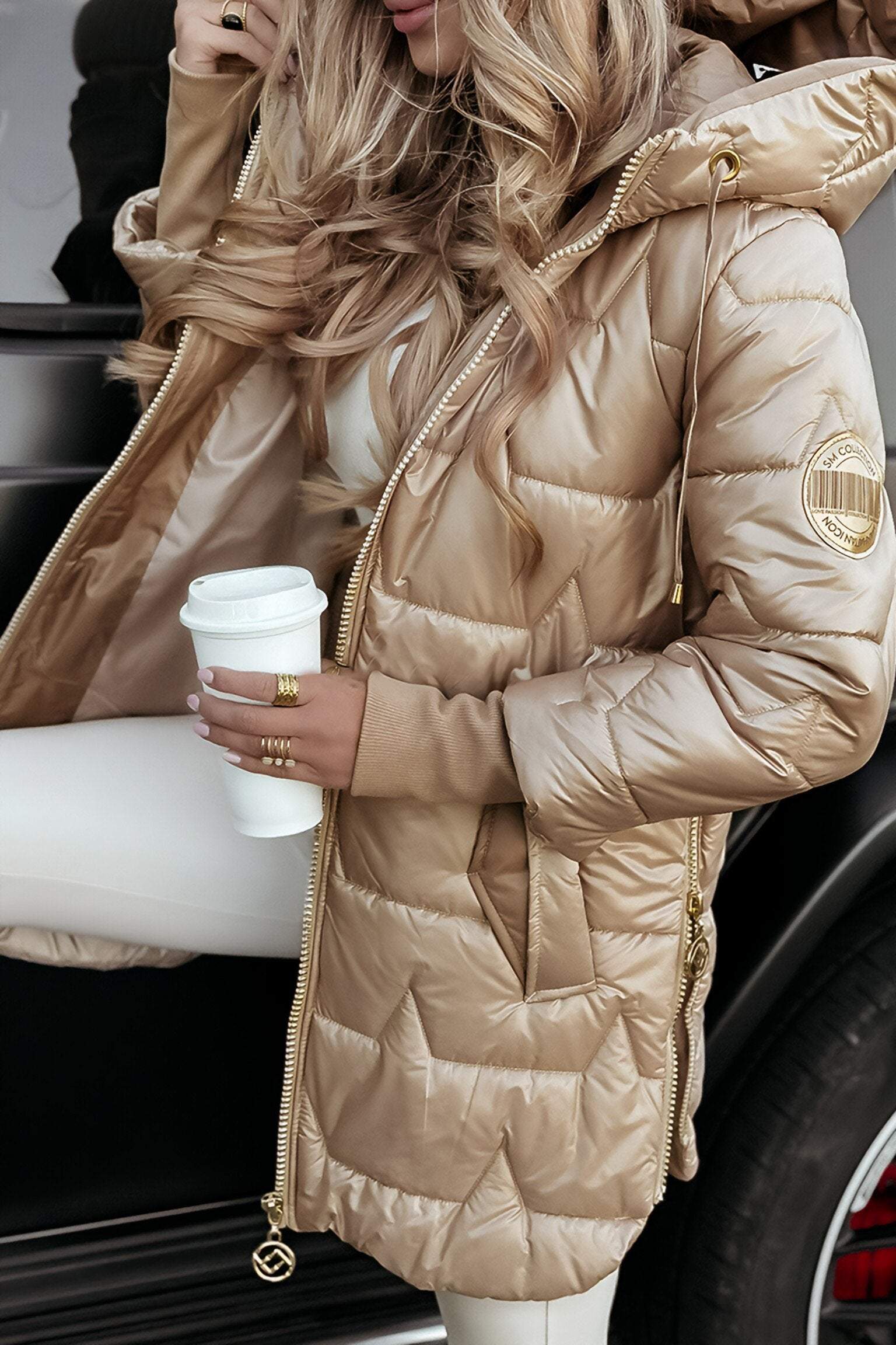 Wear A Vibe™ | Stylish Women's Hooded Puffer Winter Coat