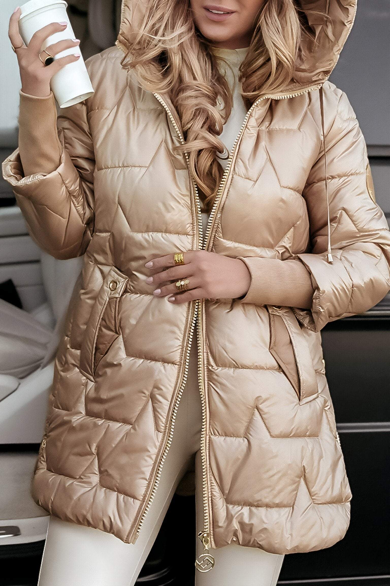 Wear A Vibe™ | Stylish Women's Hooded Puffer Winter Coat