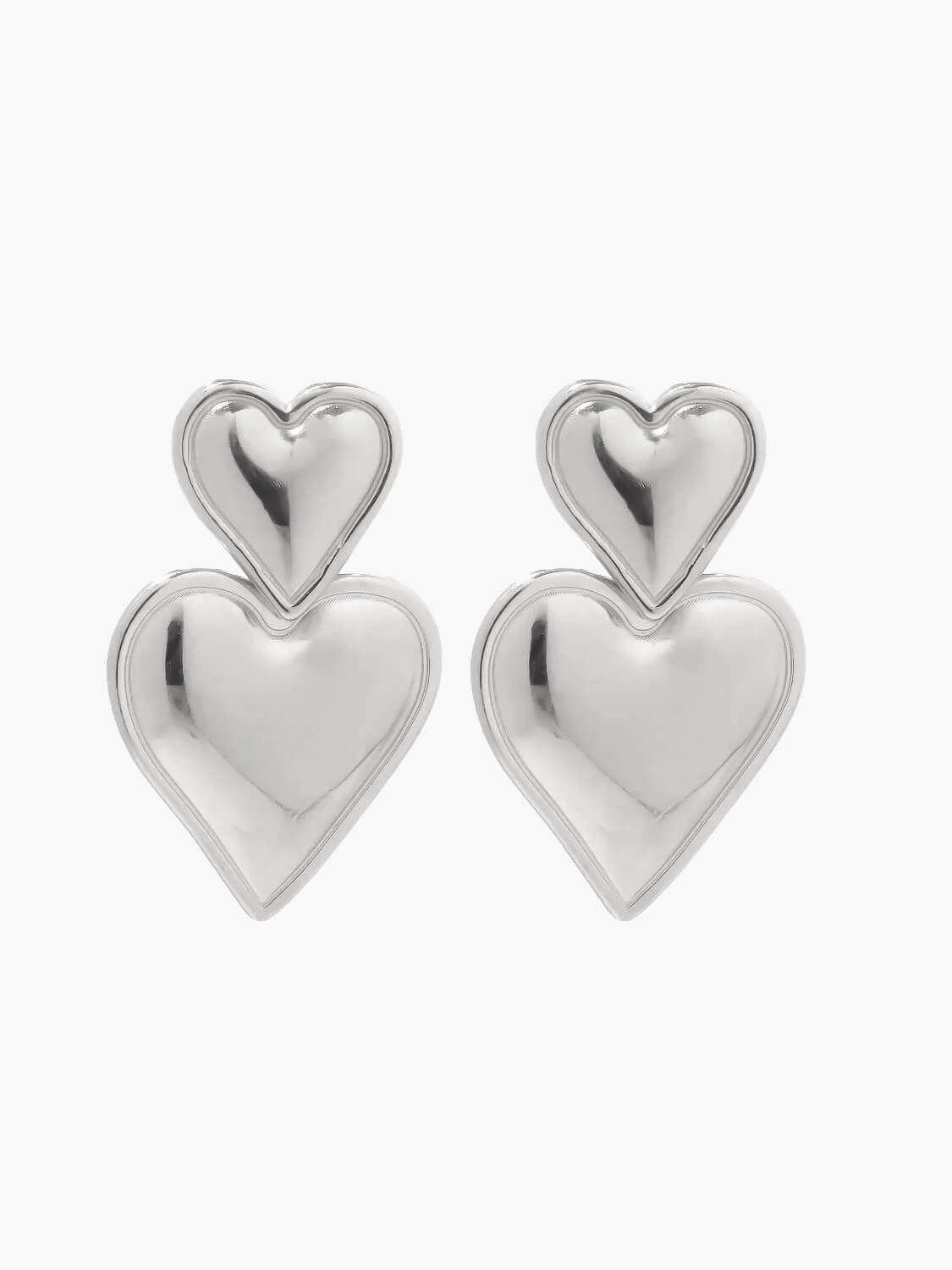 Wear A Vibe™ | 14 carat gold-plated heart earrings